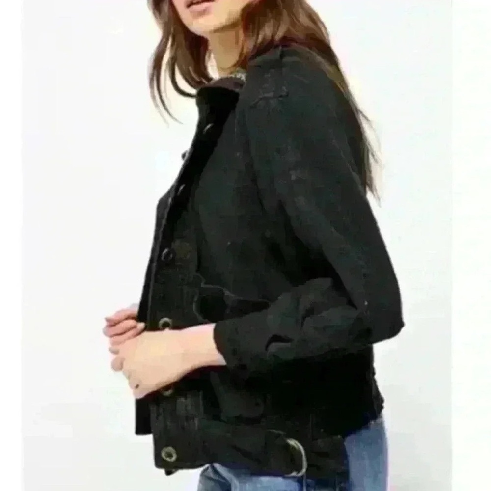 Free People linen Jayde Safari jacket - Picture 4 of 8